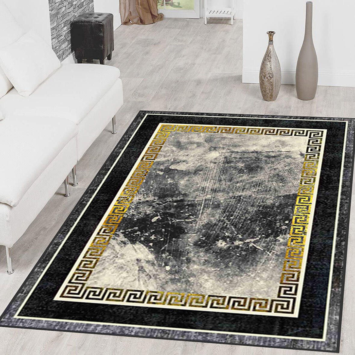 Dijital Baskı Yıkanabilir Kaymaz Taban Salon Halısı Ve Yolluk LNA0328-HT1110