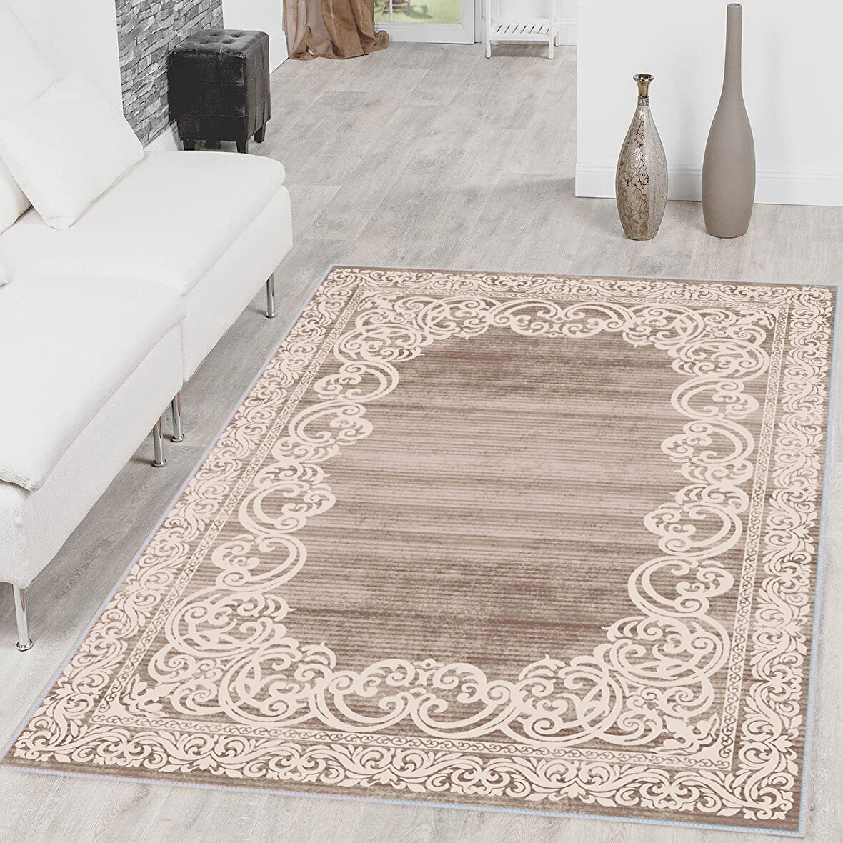 Dijital Baskı Yıkanabilir Kaymaz Taban Salon Halısı Ve Yolluk LNA0335