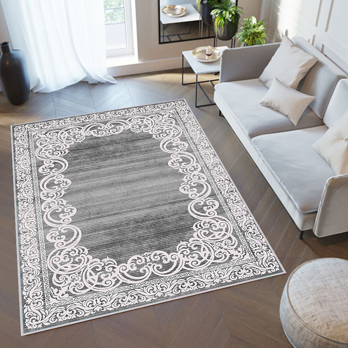 Eliana Home Dijital Baskı Yıkanabilir Kaymaz Taban Salon Halısı Ve Yolluk  LNA0342