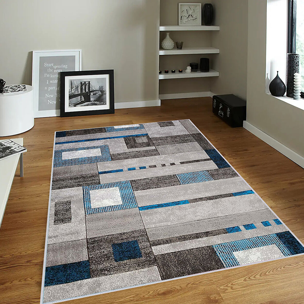 Dijital Baskı Yıkanabilir Kaymaz Taban Salon Halısı Ve Yolluk LNA0362