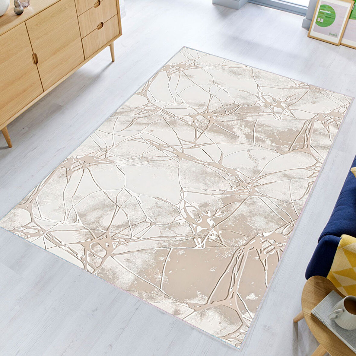 Dijital Baskı Yıkanabilir Kaymaz Taban Salon Halısı Ve Yolluk LNA0363