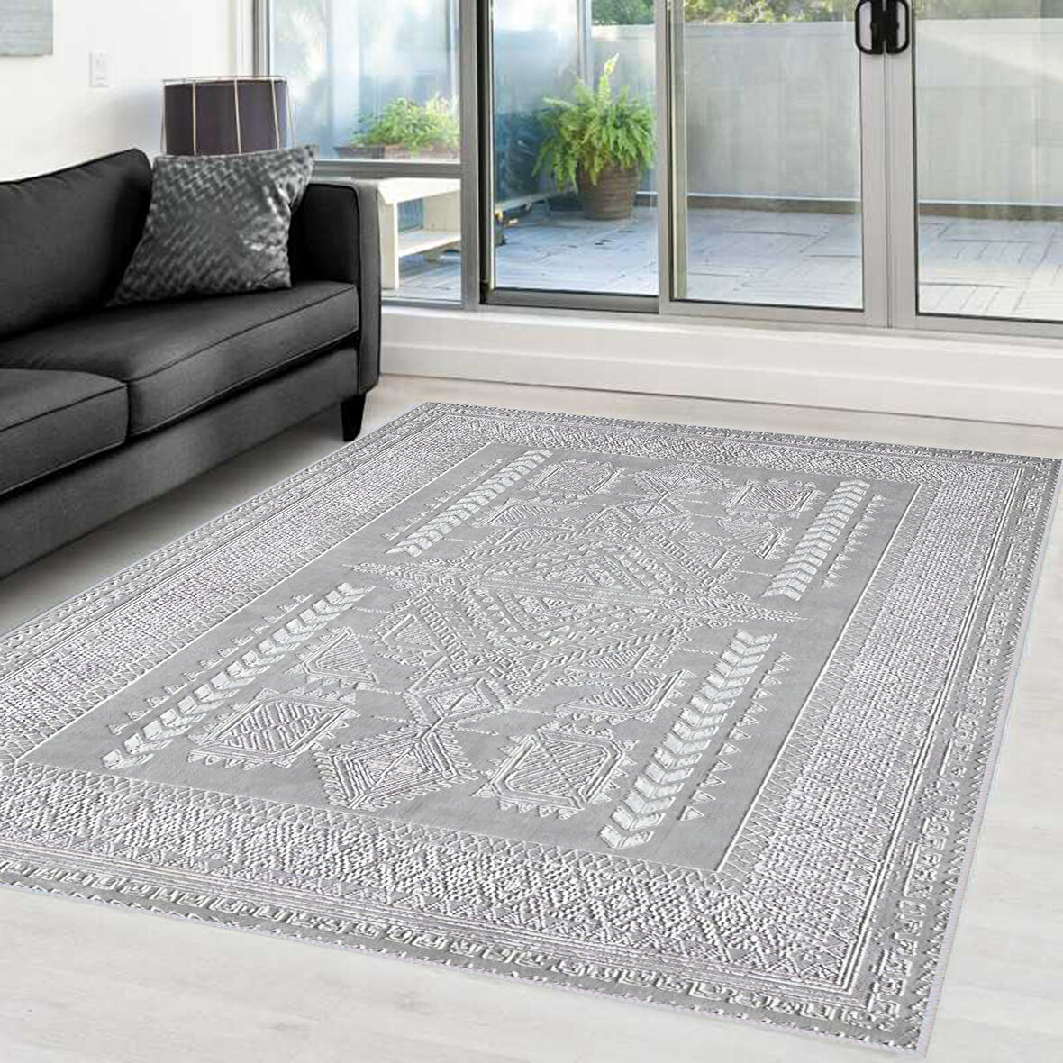 Dijital Baskı Yıkanabilir Kaymaz Taban Salon Halısı Ve Yolluk LNA0366