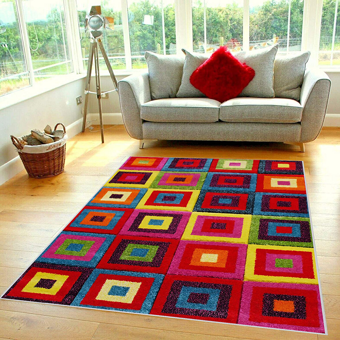 Dijital Baskı Yıkanabilir Kaymaz Taban Salon Halısı Ve Yolluk LNA0372