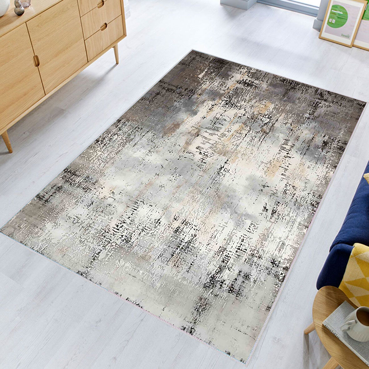 Eliana Home Dijital Baskı Yıkanabilir Kaymaz Taban Salon Halısı Ve Yolluk  LNA0378