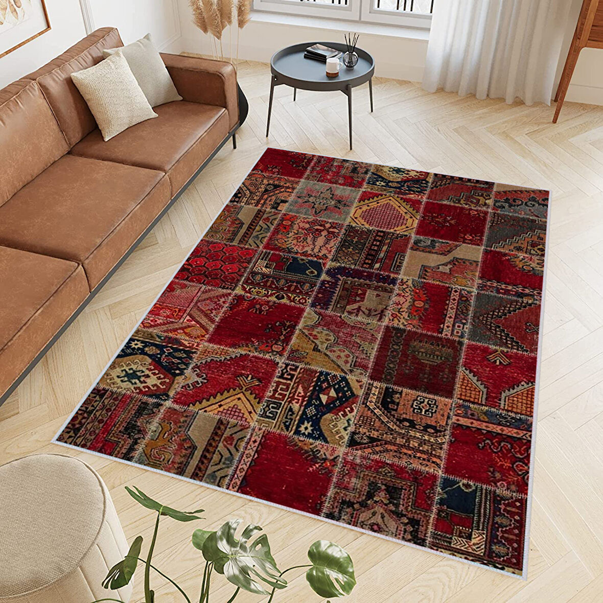 Dijital Baskı Yıkanabilir Kaymaz Taban Salon Halısı Ve Yolluk LNA0393