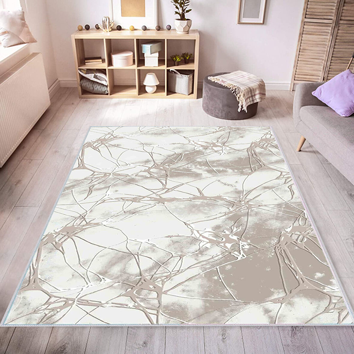 Dijital Baskı Yıkanabilir Kaymaz Taban Salon Halısı Ve Yolluk LNA0419