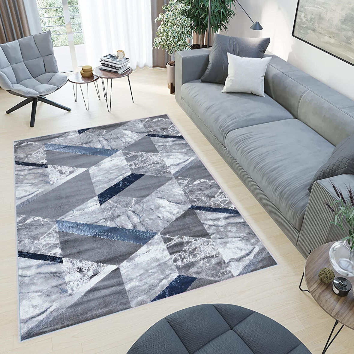 Dijital Baskı Yıkanabilir Kaymaz Taban Salon Halısı Ve Yolluk LNA0426