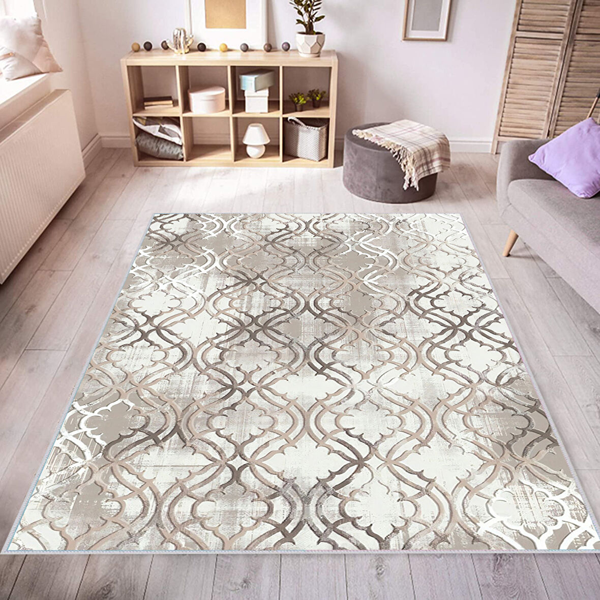 Dijital Baskı Yıkanabilir Kaymaz Taban Salon Halısı Ve Yolluk LNA0433