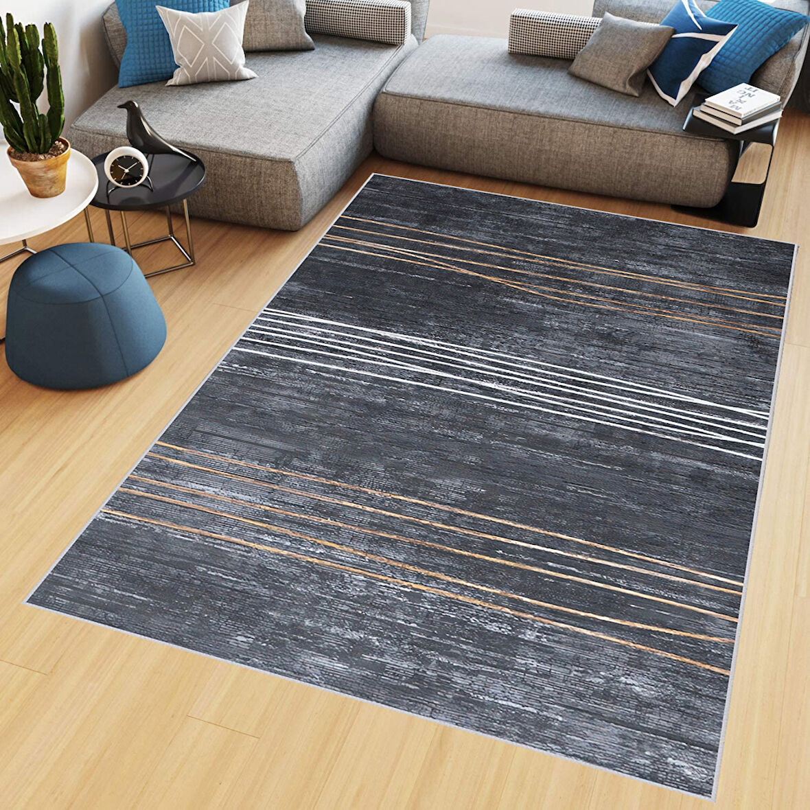 Dijital Baskı Yıkanabilir Kaymaz Taban Salon Halısı Ve Yolluk LNA0450