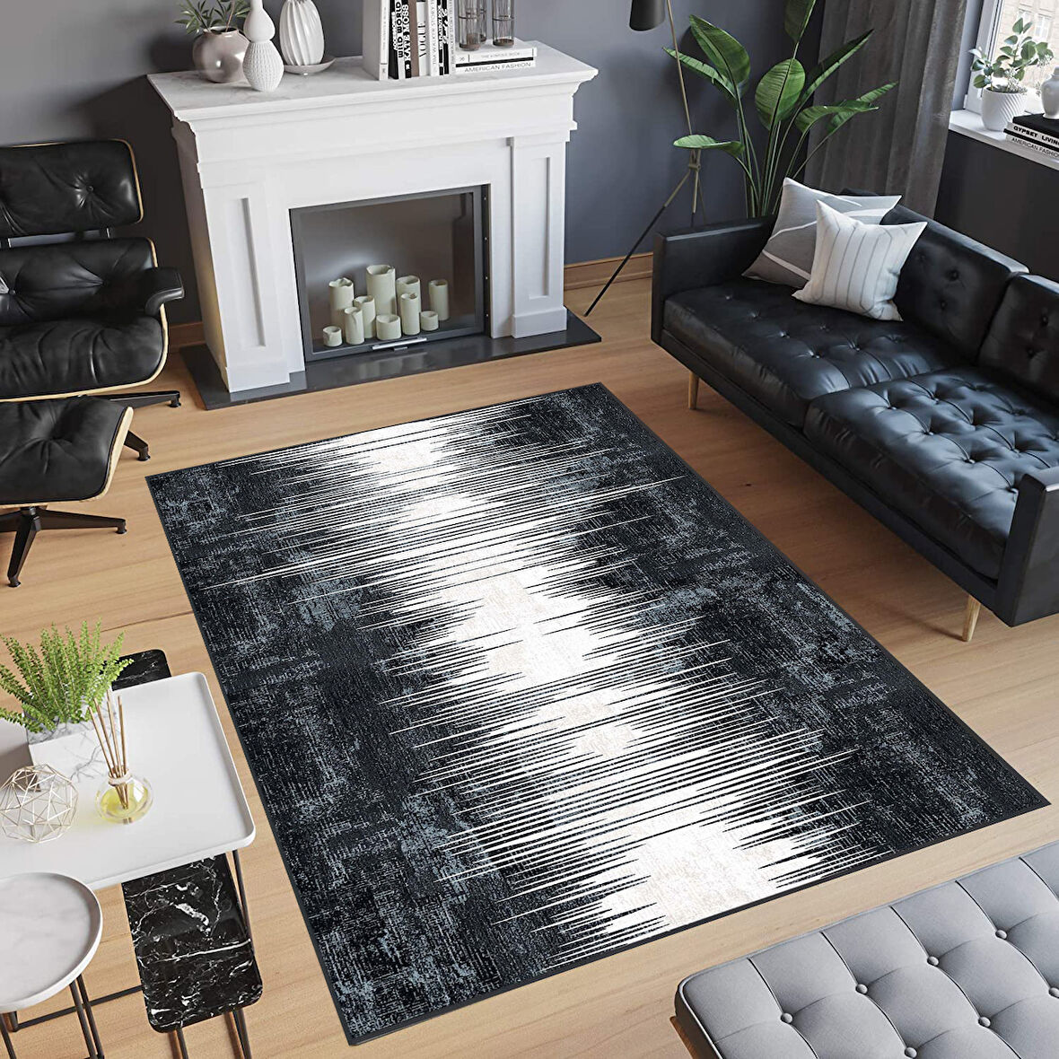 Dijital Baskı Yıkanabilir Kaymaz Taban Salon Halısı Ve Yolluk LNA0469