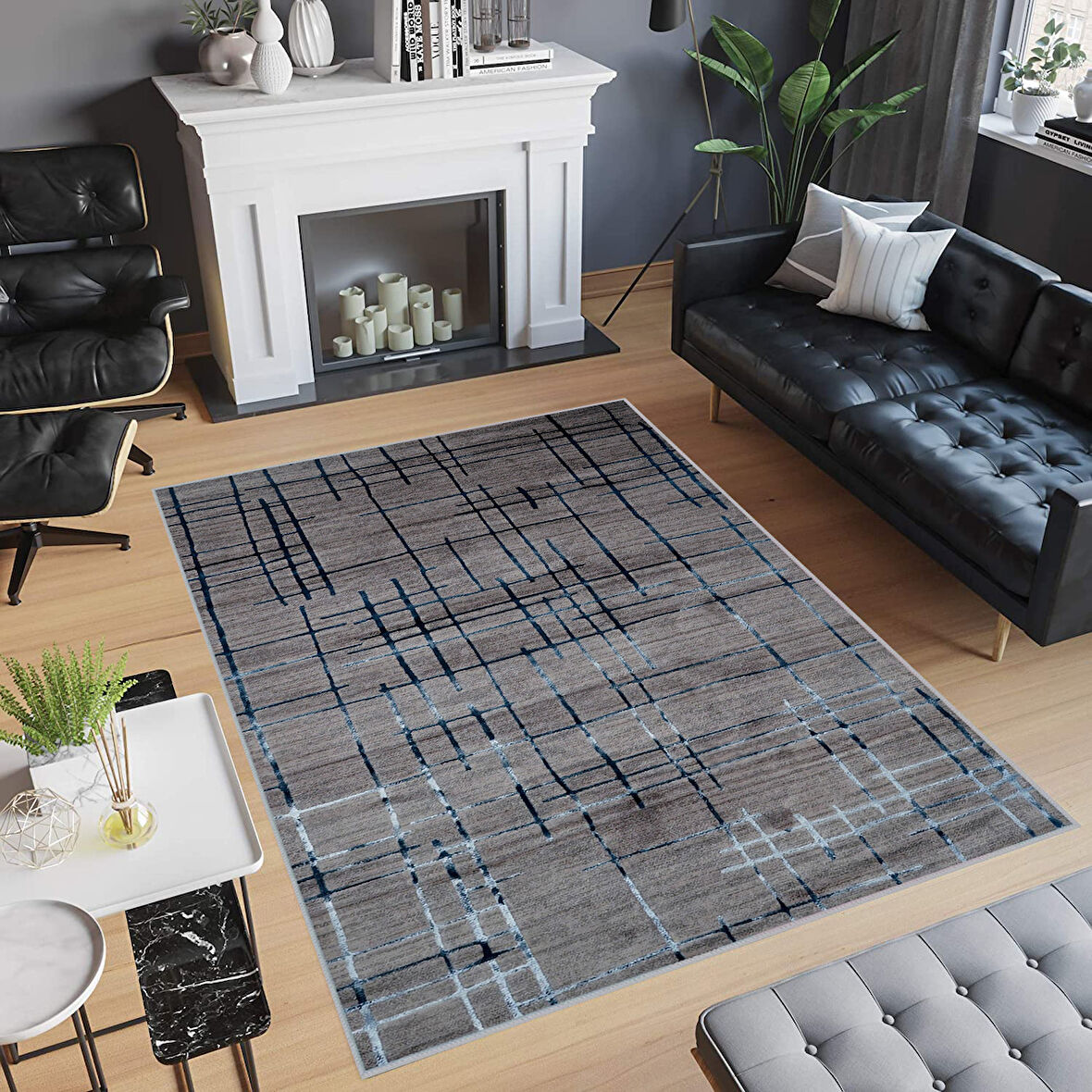 Eliana Home Dijital Baskı Yıkanabilir Kaymaz Taban Salon Halısı Ve Yolluk  LNA0472