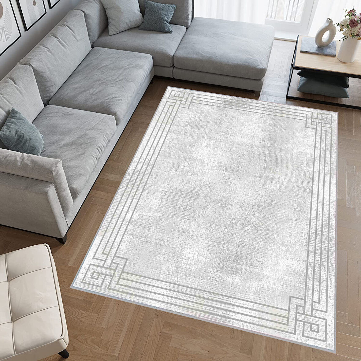 Eliana Home Dijital Baskı Yıkanabilir Kaymaz Taban Salon Halısı Ve Yolluk  LNA0473