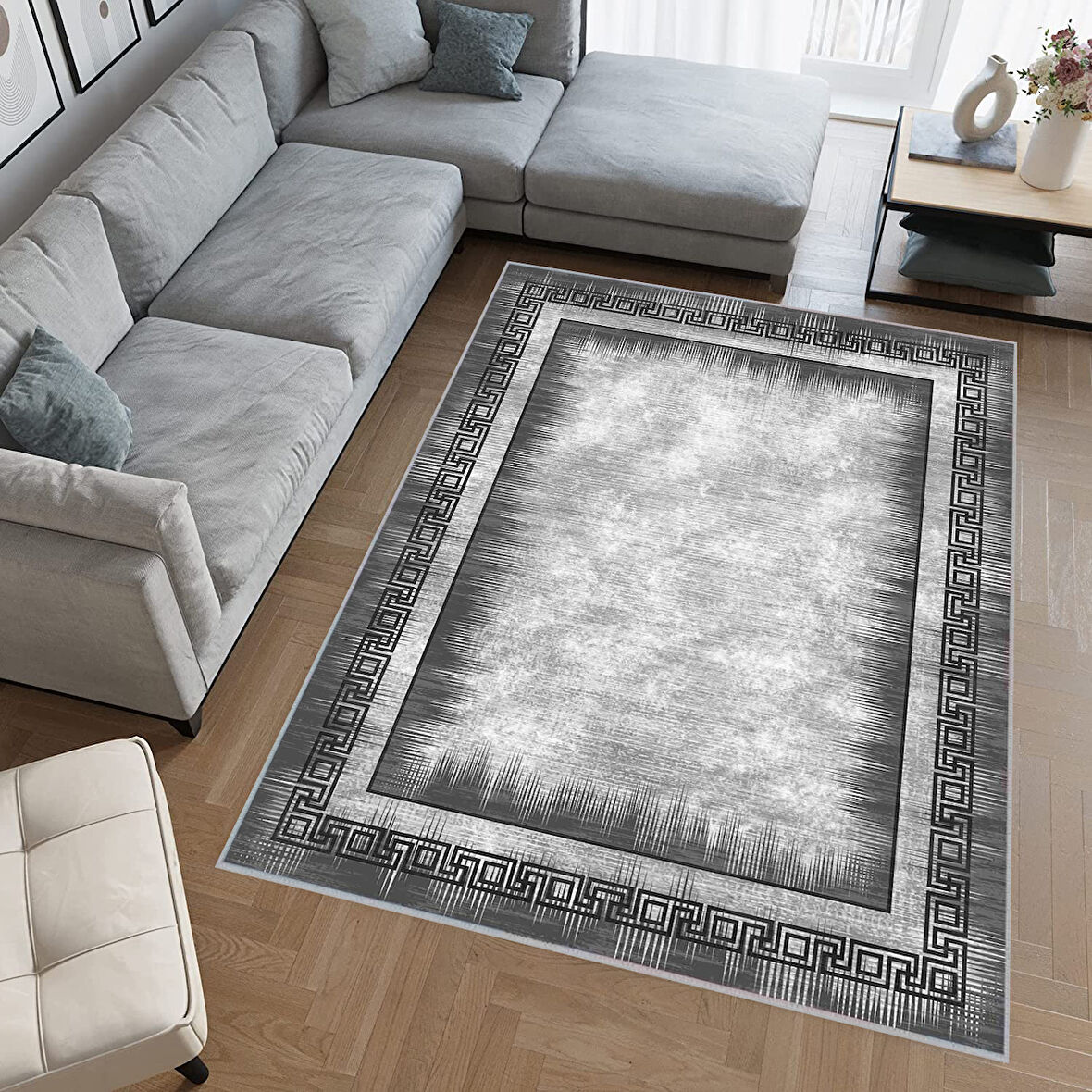 Eliana Home Dijital Baskı Yıkanabilir Kaymaz Taban Salon Halısı Ve Yolluk  LNA0476