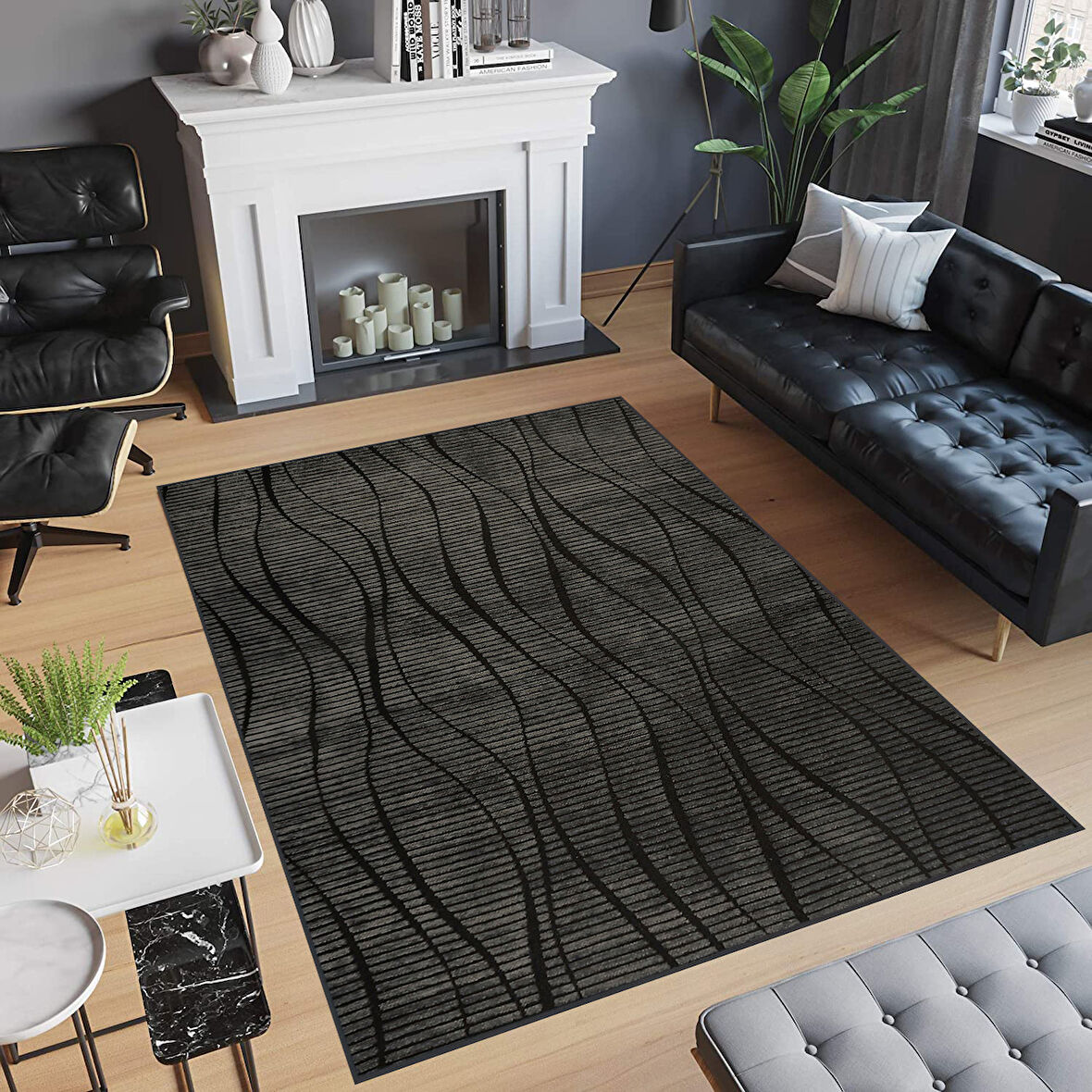 Dijital Baskı Yıkanabilir Kaymaz Taban Salon Halısı Ve Yolluk LNA0488