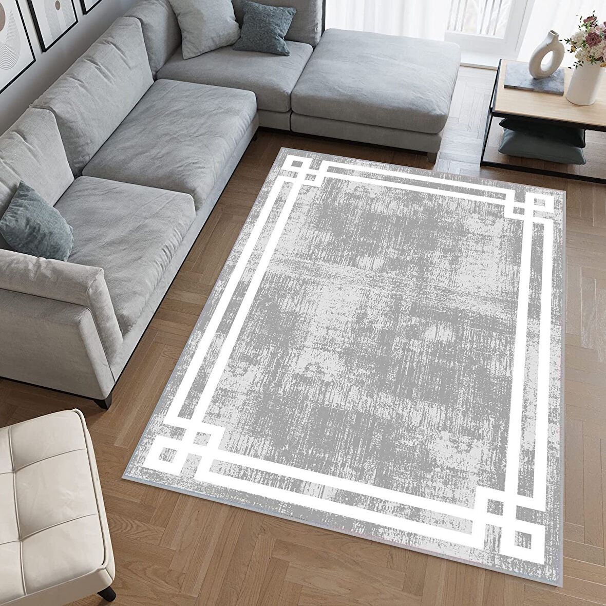 Eliana Home Dijital Baskı Yıkanabilir Kaymaz Taban Salon Halısı Ve Yolluk  LNA0495