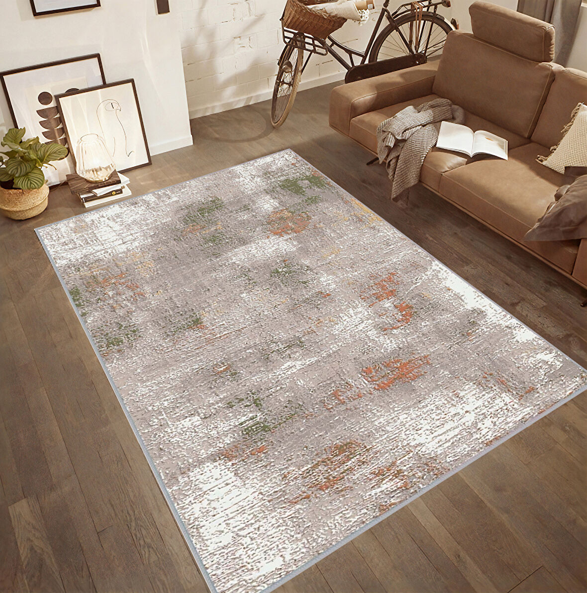 Dijital Baskı Yıkanabilir Kaymaz Taban Salon Halısı Ve Yolluk LNA0531