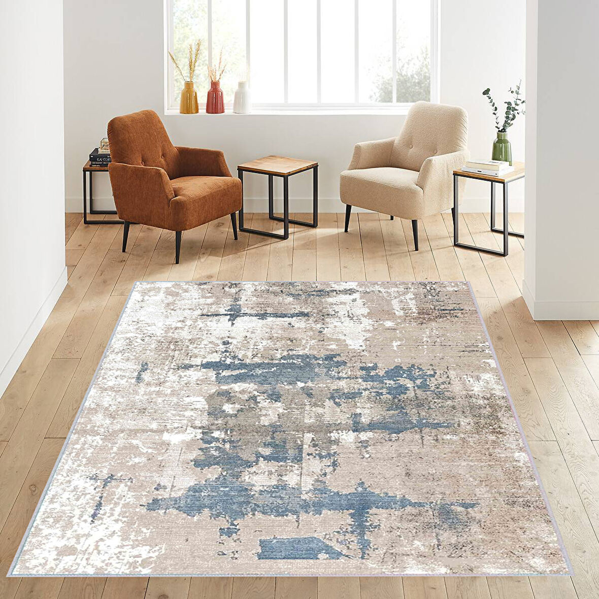 Dijital Baskı Yıkanabilir Kaymaz Taban Salon Halısı Ve Yolluk LNA0573