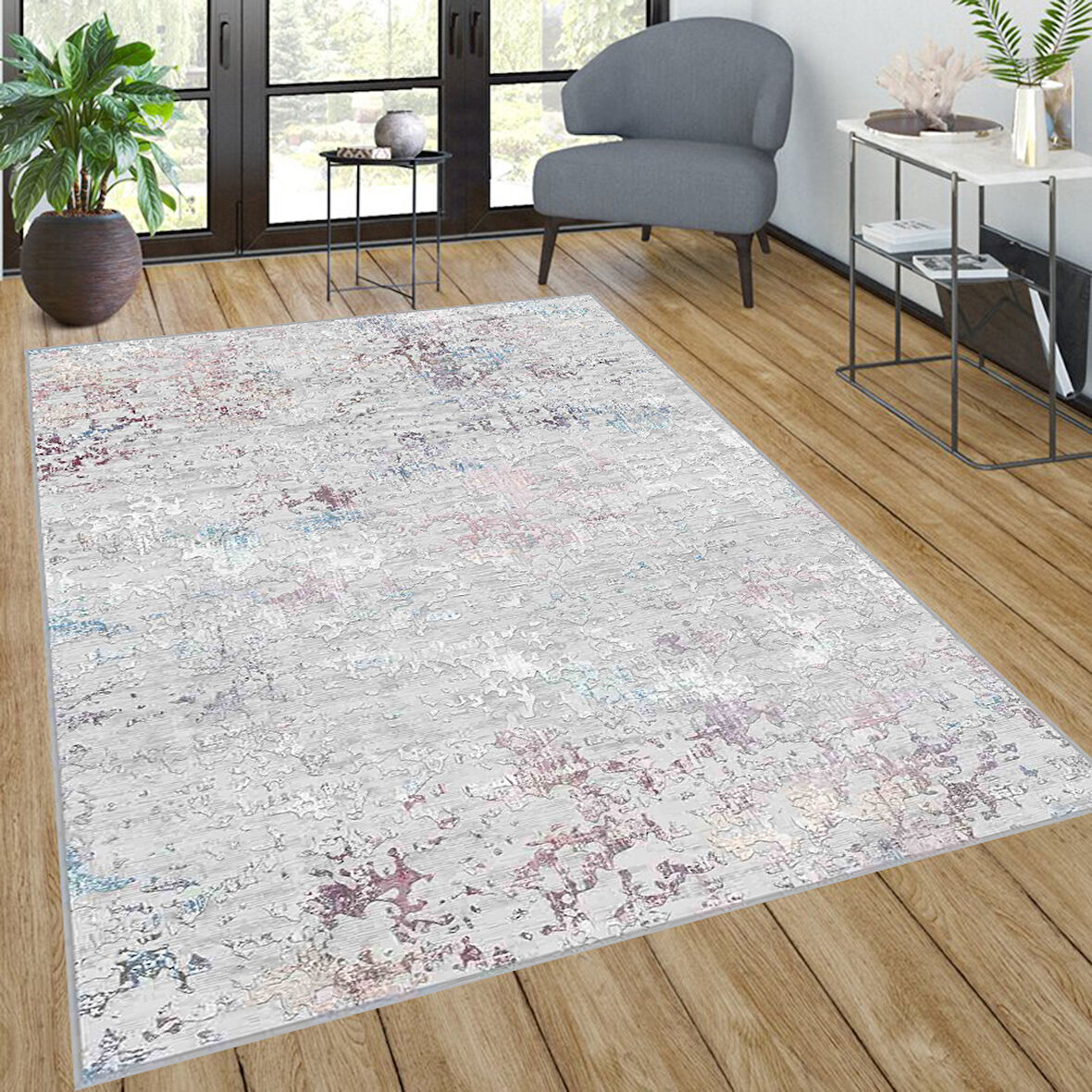 Dijital Baskı Yıkanabilir Kaymaz Taban Salon Halısı Ve Yolluk LNA0579