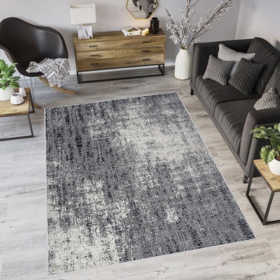 Dijital Baskı Yıkanabilir Kaymaz Taban Salon Halısı Ve Yolluk LNA0595