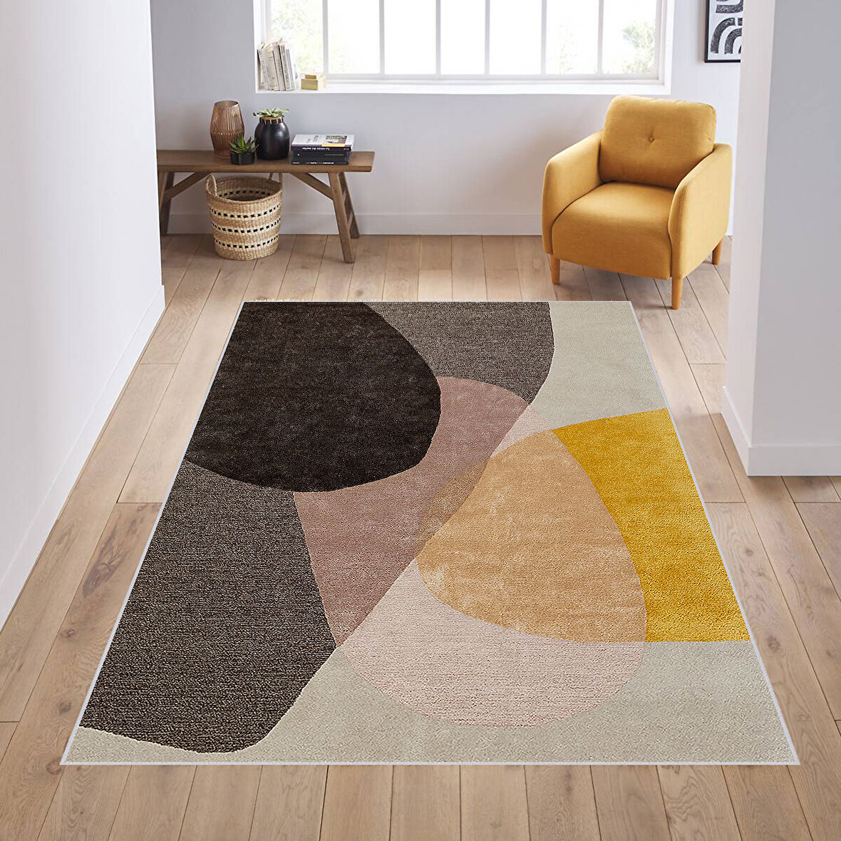 Dijital Baskı Yıkanabilir Kaymaz Taban Salon Halısı Ve Yolluk LNA0610