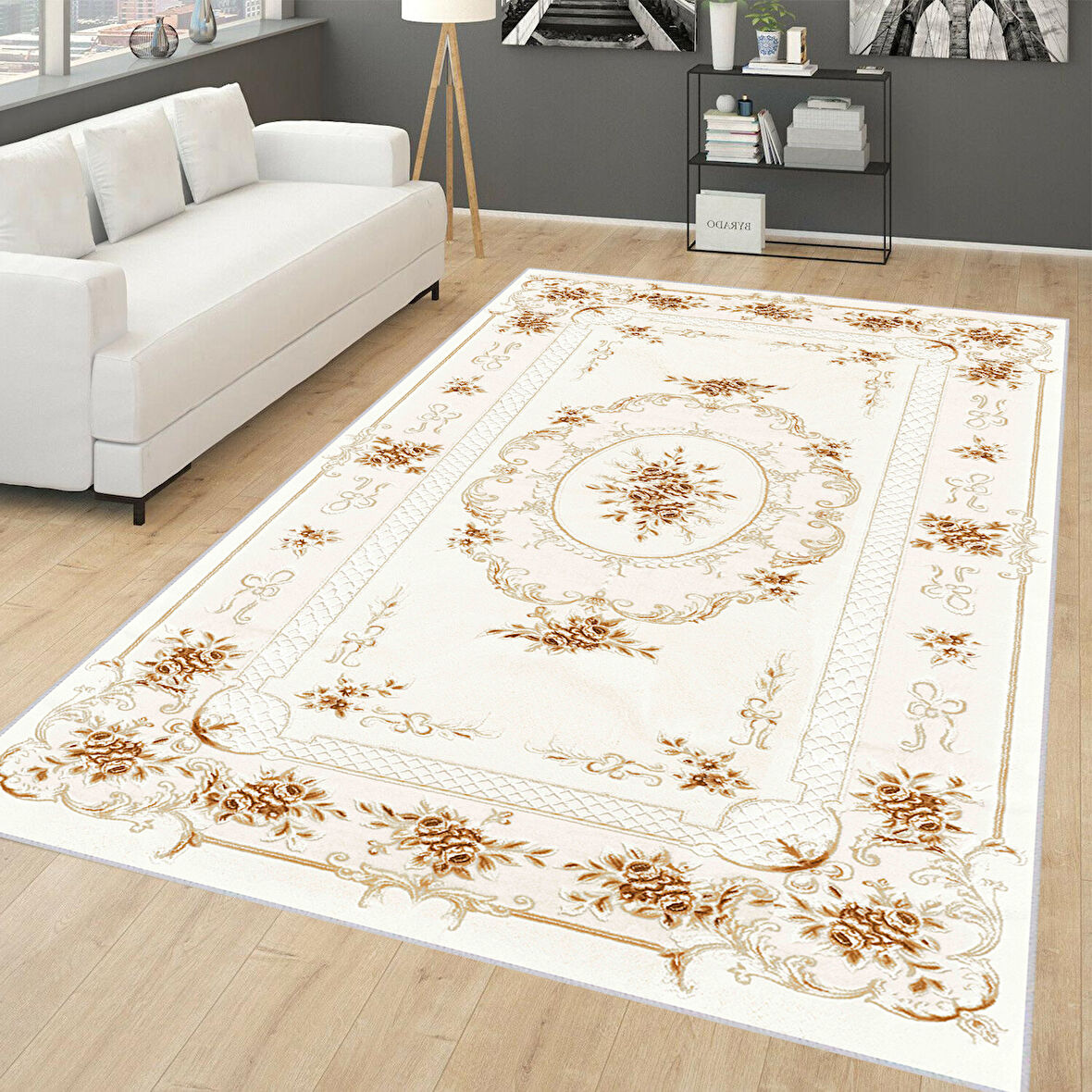 Dijital Baskı Yıkanabilir Kaymaz Taban Salon Halısı Ve Yolluk LNA0637