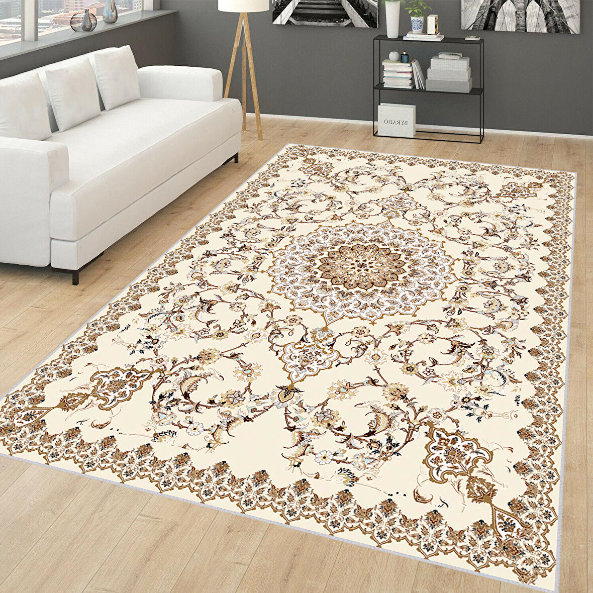 Dijital Baskı Yıkanabilir Kaymaz Taban Salon Halısı Ve Yolluk LNA0639