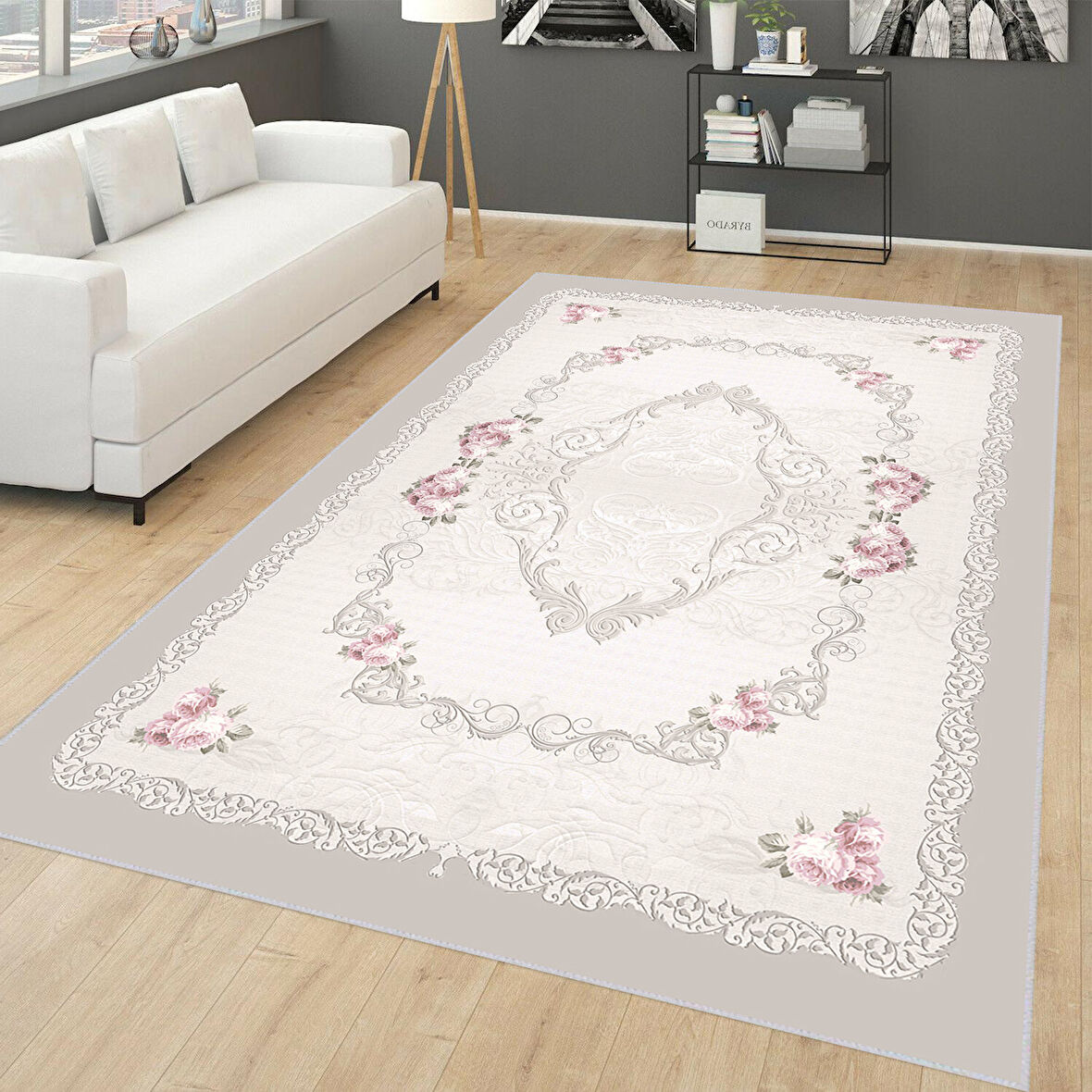 Dijital Baskı Yıkanabilir Kaymaz Taban Salon Halısı Ve Yolluk LNA0661