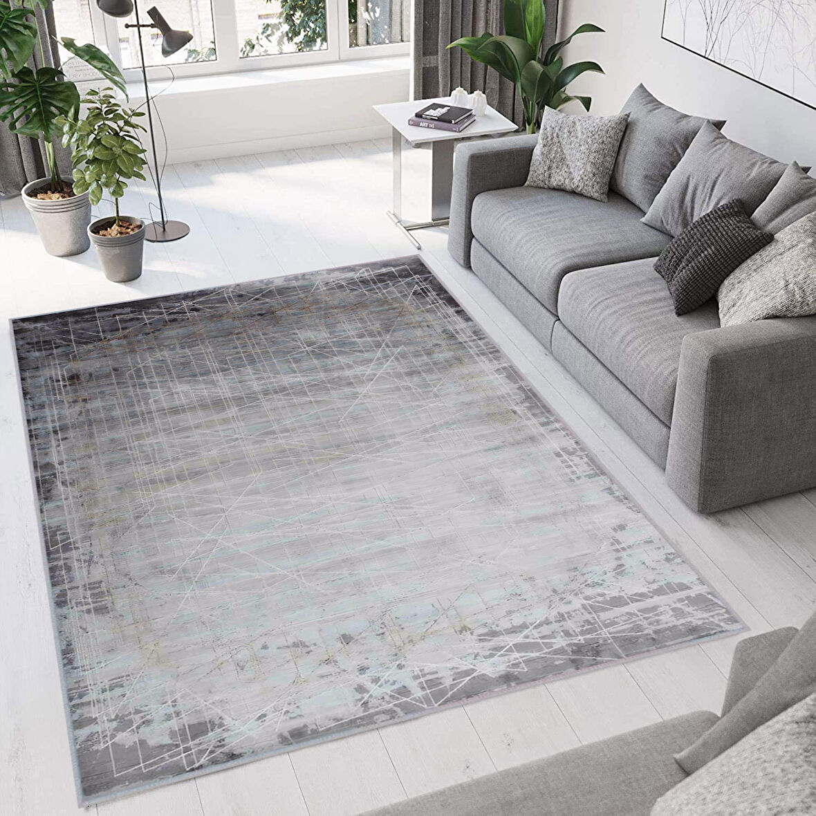 Dijital Baskı Yıkanabilir Kaymaz Taban Salon Halısı Ve Yolluk LNA0668