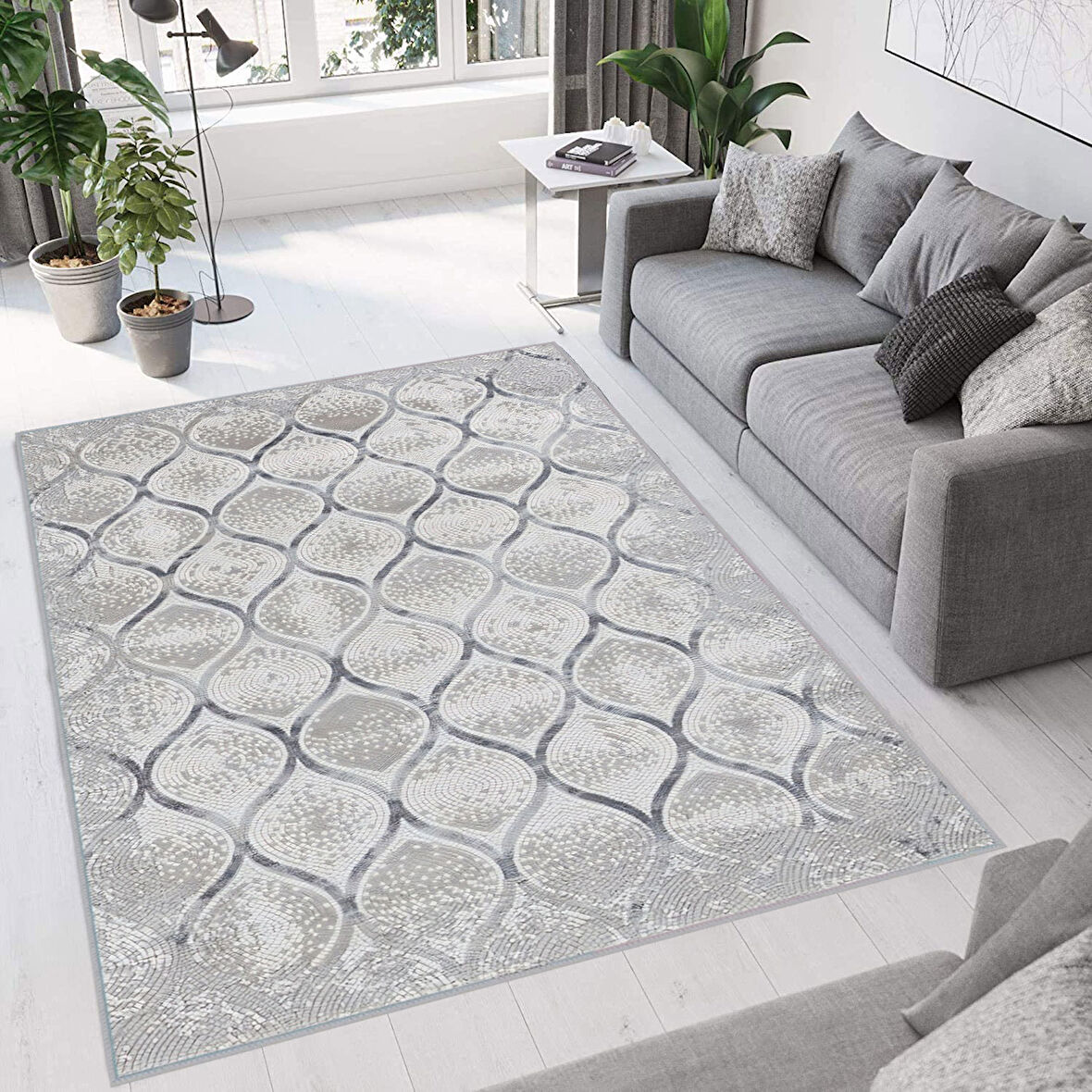 Dijital Baskı Yıkanabilir Kaymaz Taban Salon Halısı Ve Yolluk LNA0672