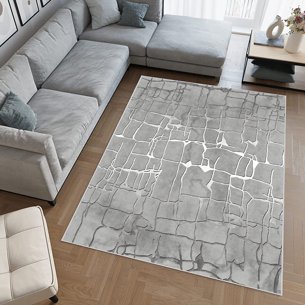 Eliana Home Dijital Baskı Yıkanabilir Kaymaz Taban Salon Halısı Ve Yolluk   LNA0694