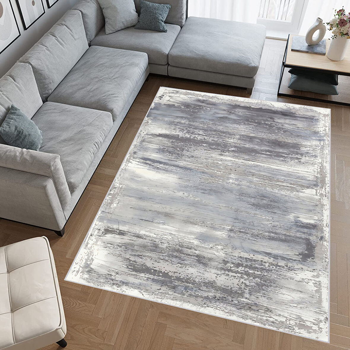 Eliana Home Dijital Baskı Yıkanabilir Kaymaz Taban Salon Halısı Ve Yolluk   LNA0696