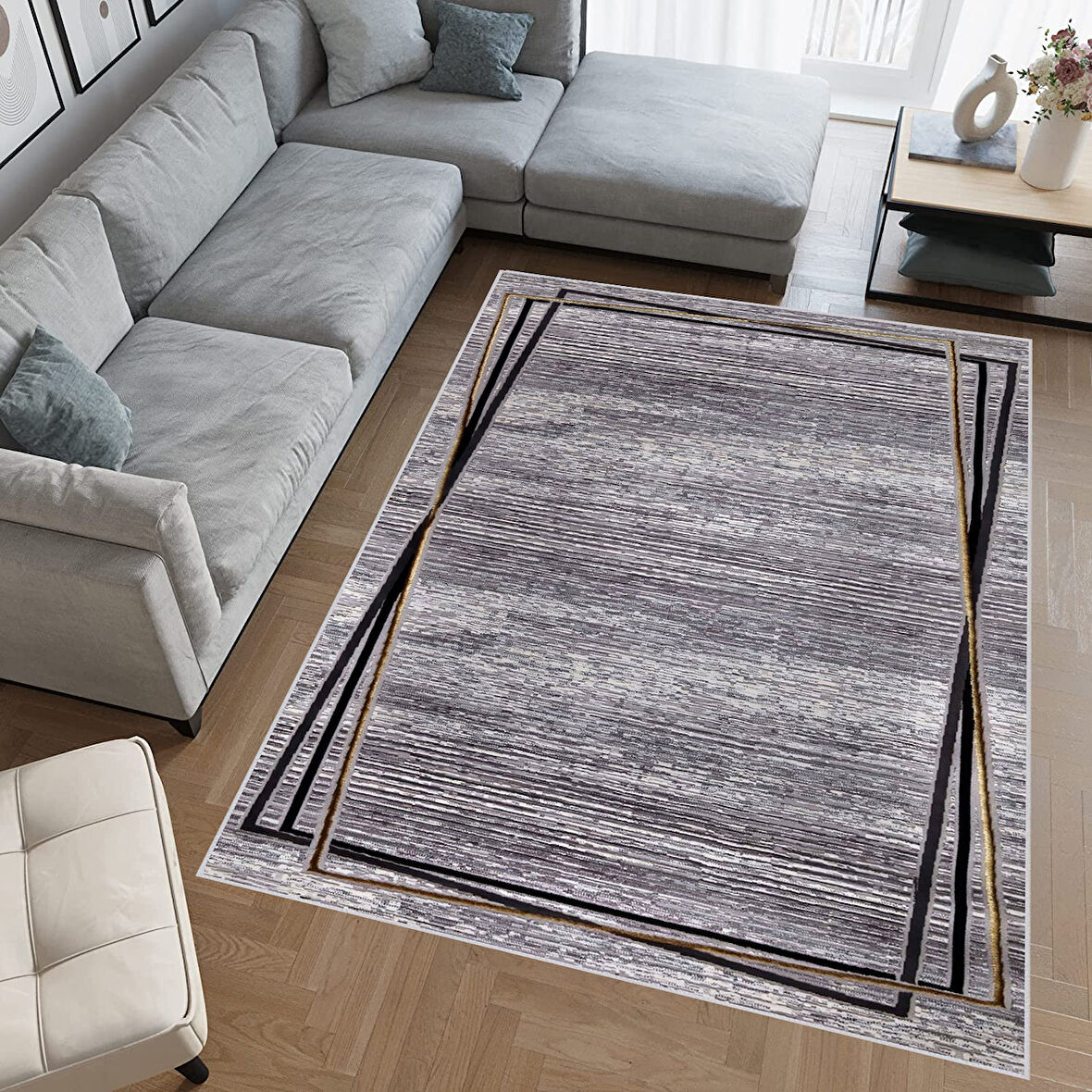 Eliana Home Dijital Baskı Yıkanabilir Kaymaz Taban Salon Halısı Ve Yolluk   LNA0697