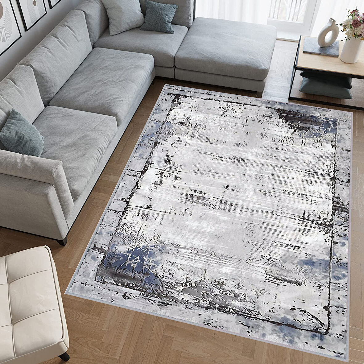 Eliana Home Dijital Baskı Yıkanabilir Kaymaz Taban Salon Halısı Ve Yolluk   LNA0699
