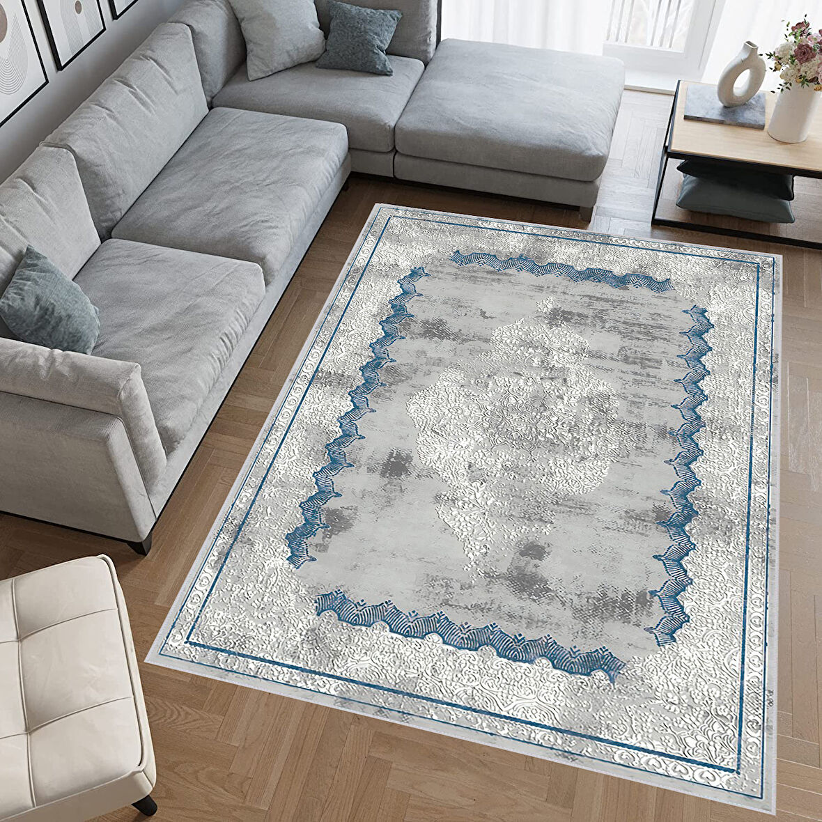 Eliana Home Dijital Baskı Yıkanabilir Kaymaz Taban Salon Halısı Ve Yolluk   LNA0700