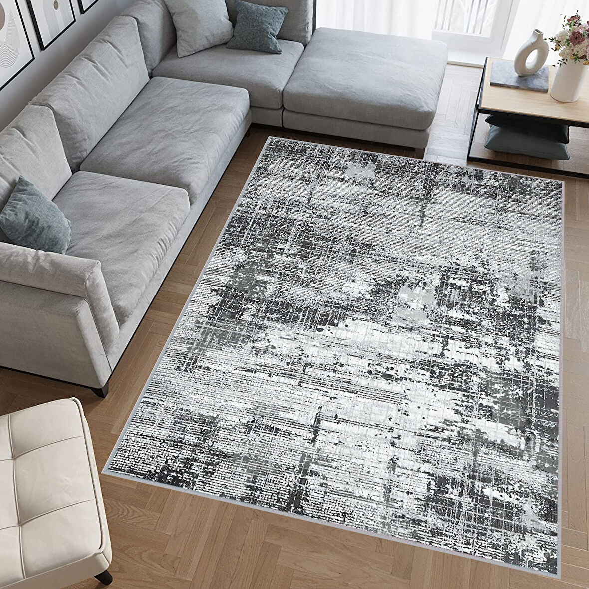 Eliana Home Dijital Baskı Yıkanabilir Kaymaz Taban Salon Halısı Ve Yolluk   LNA0702