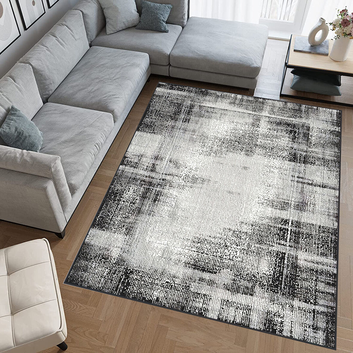 Eliana Home Dijital Baskı Yıkanabilir Kaymaz Taban Salon Halısı Ve Yolluk   LNA0703