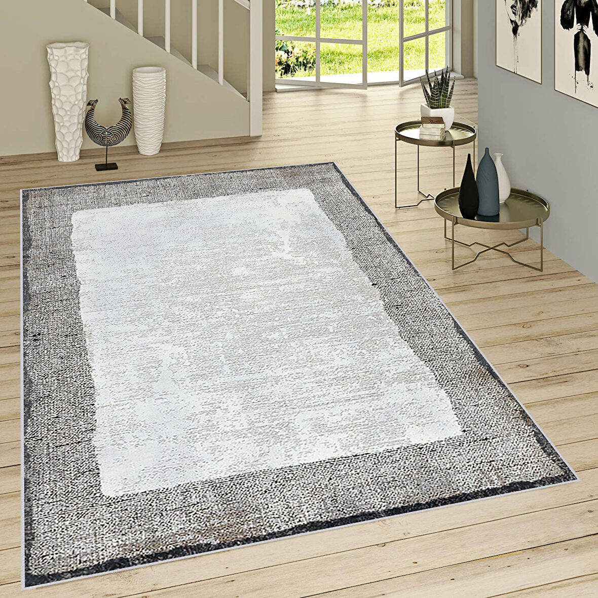 Eliana Home Dijital Baskı Yıkanabilir Kaymaz Taban Salon Halısı Ve Yolluk  LNA0746
