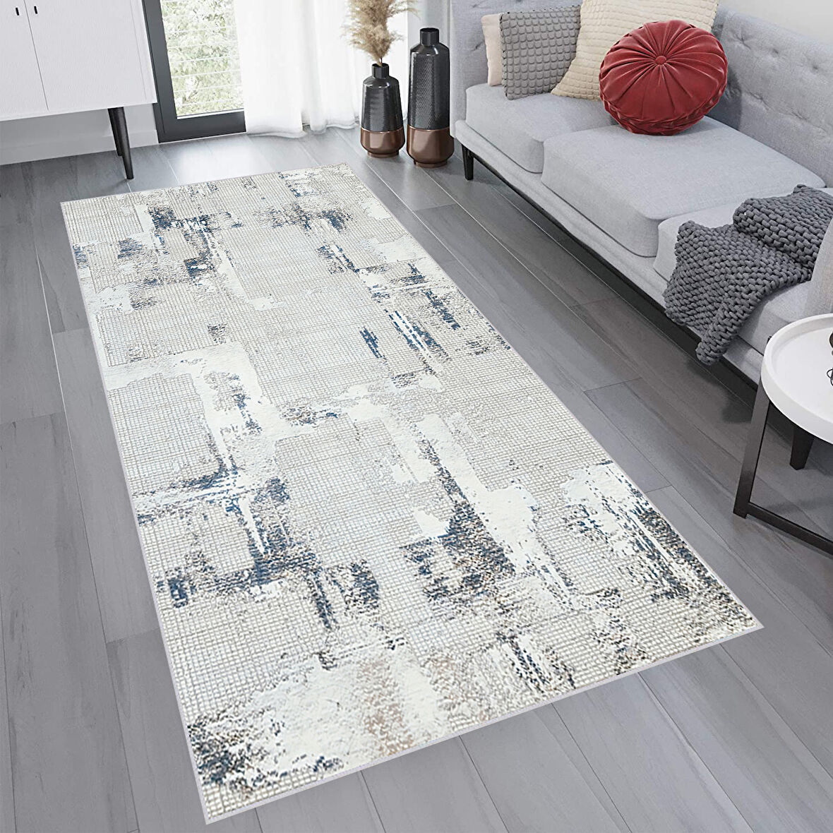 Eliana Home Dijital Baskı Yıkanabilir Kaymaz Taban Salon Halısı Ve Yolluk  LNA0747