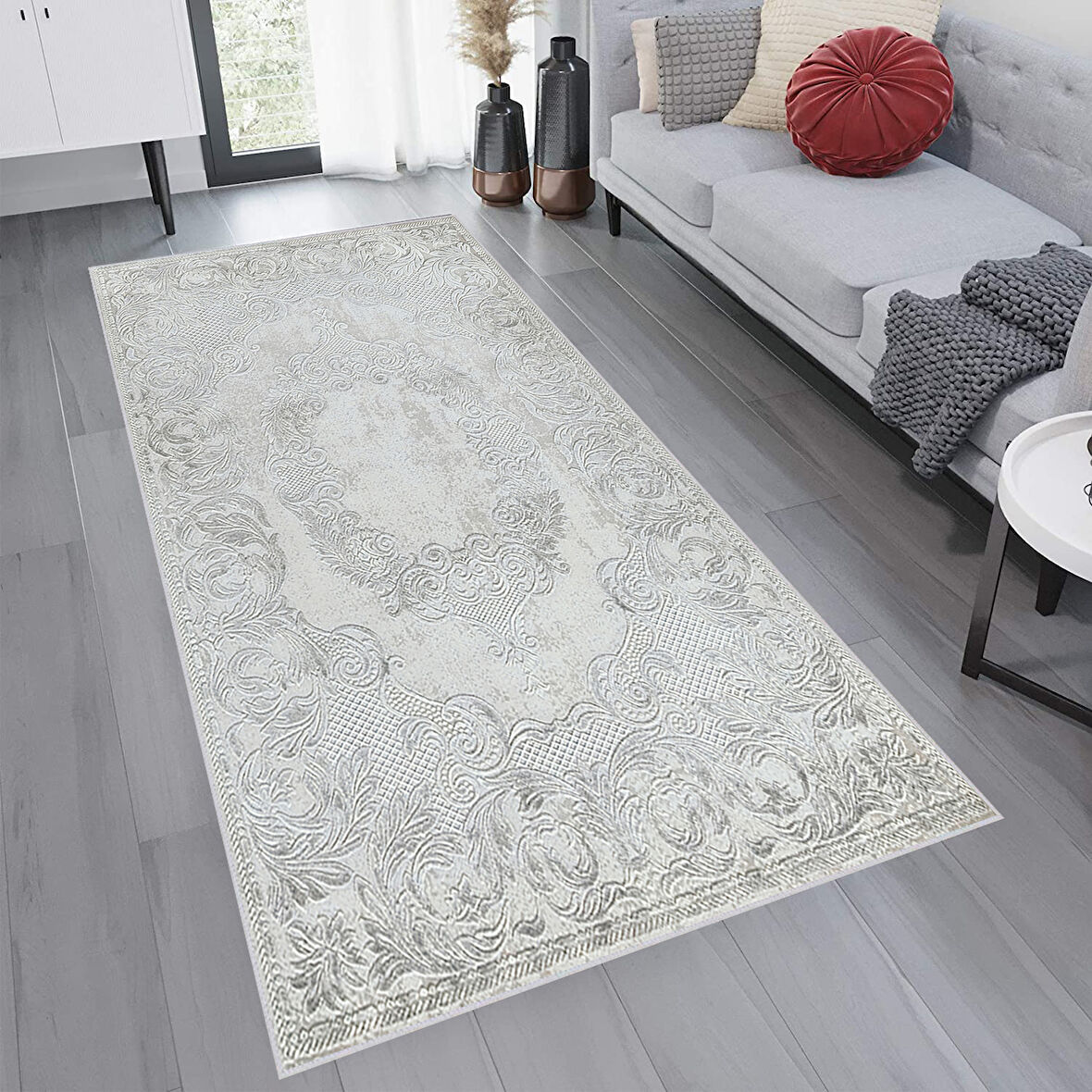 Eliana Home Dijital Baskı Yıkanabilir Kaymaz Taban Salon Halısı Ve Yolluk  LNA0751