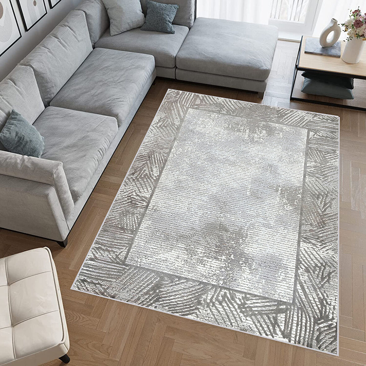 Eliana Home Dijital Baskı Yıkanabilir Kaymaz Taban Salon Halısı Ve Yolluk  LNA0763