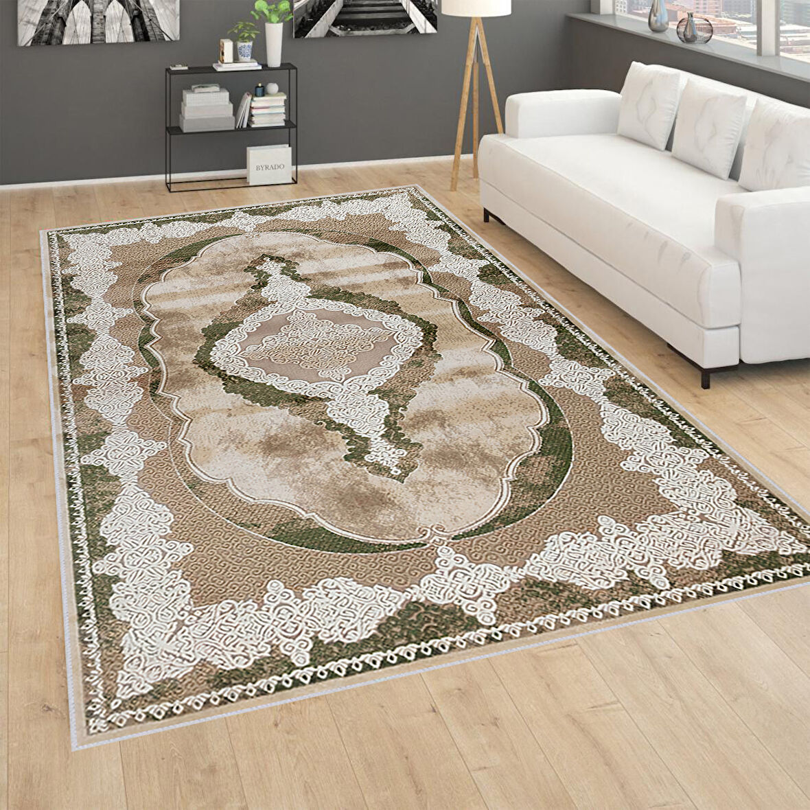 Eliana Home Dijital Baskı Yıkanabilir Kaymaz Taban Salon Halısı Ve Yolluk  LNA0773