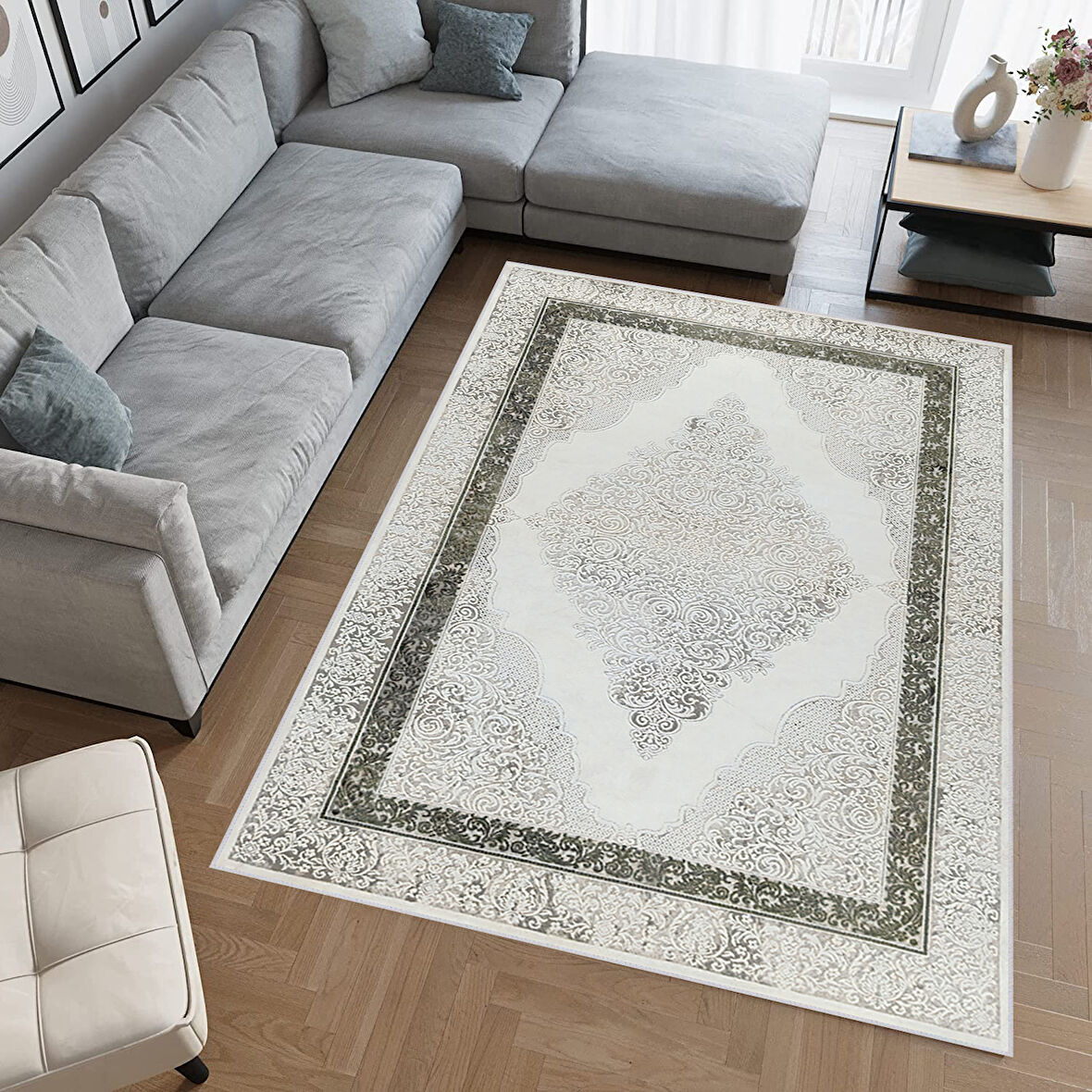 Eliana Home Dijital Baskı Yıkanabilir Kaymaz Taban Salon Halısı Ve Yolluk  LNA0775