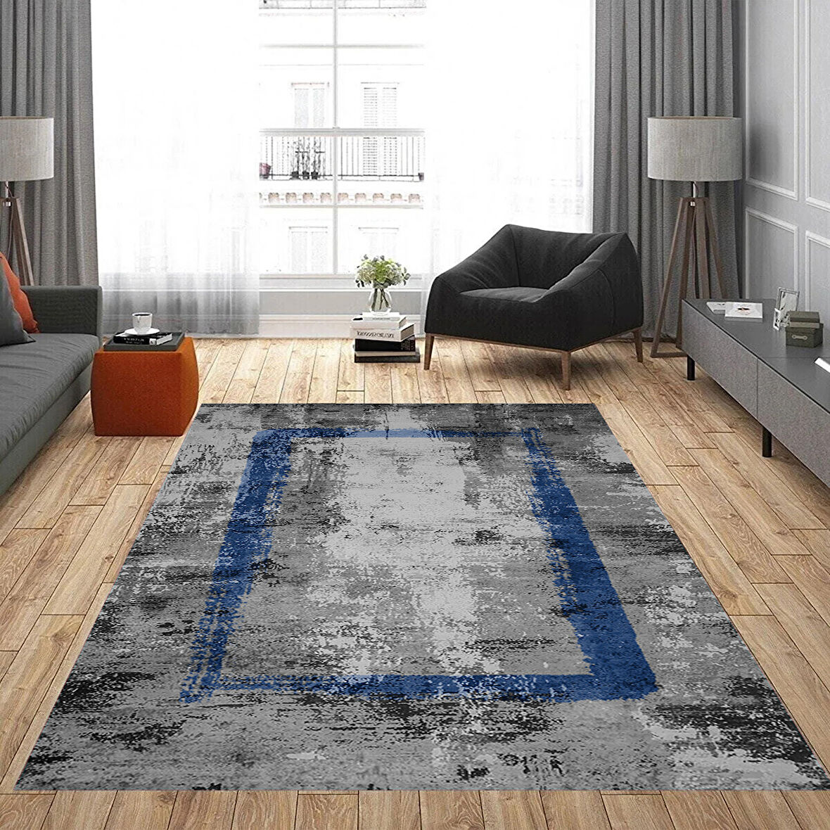 Eliana Home Dijital Baskı Yıkanabilir Kaymaz Taban Salon Halısı Ve Yolluk LNA0826-FNL36