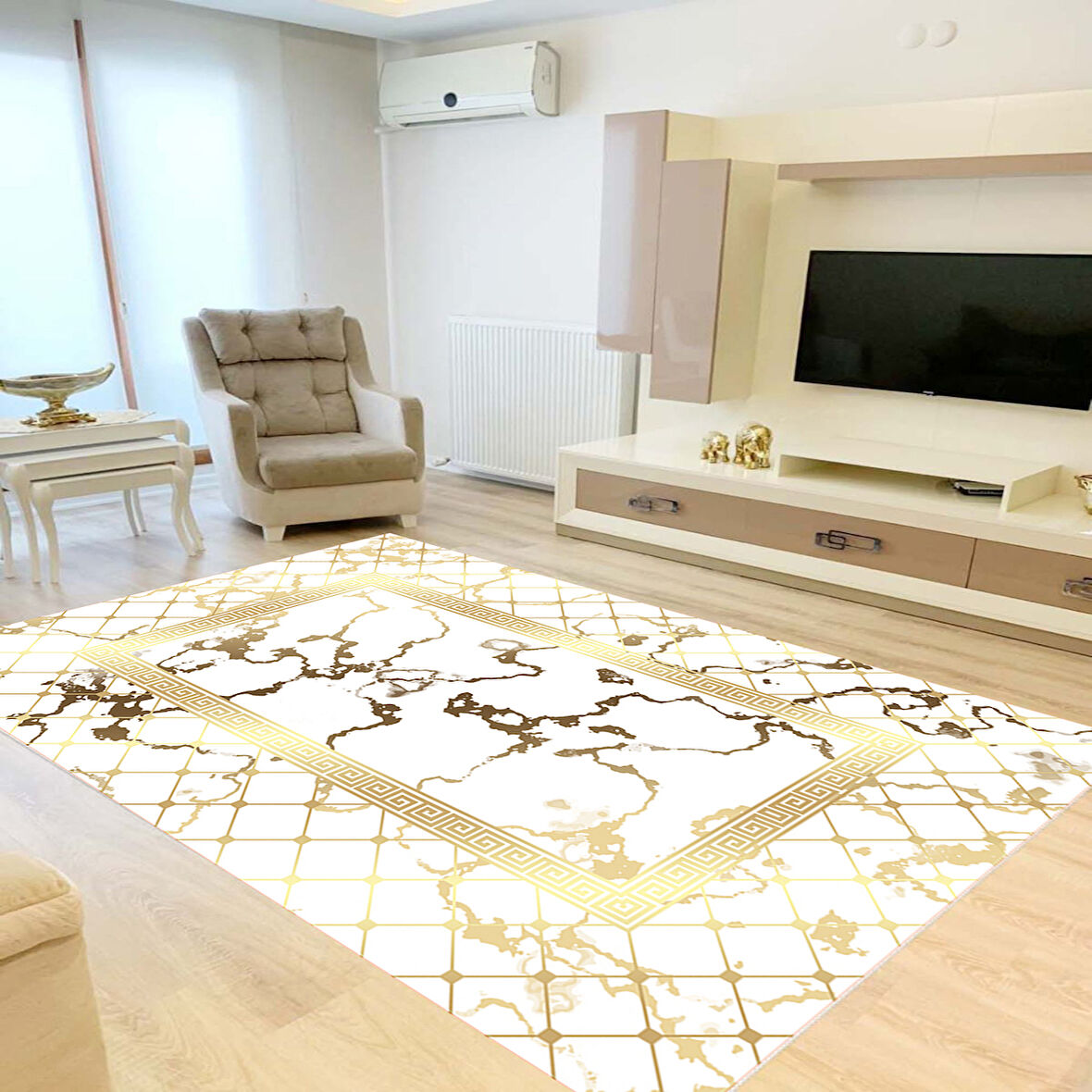 Eliana Home Dijital Baskı Yıkanabilir Kaymaz Taban Salon Halısı Ve Yolluk LNA0861-FNL71