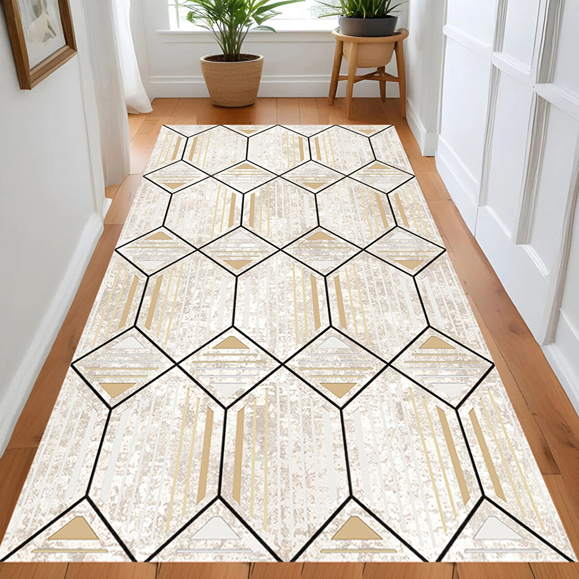 Eliana Home Dijital Baskı Yıkanabilir Kaymaz Taban Salon Halısı Ve Yolluk LNA0872-FNL82