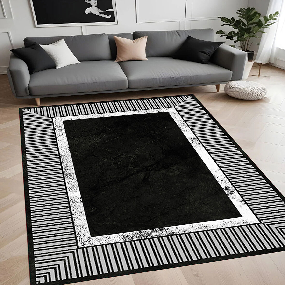 Eliana Home Dijital Baskı Yıkanabilir Kaymaz Taban Salon Halısı Ve Yolluk LNA0905-FNL120