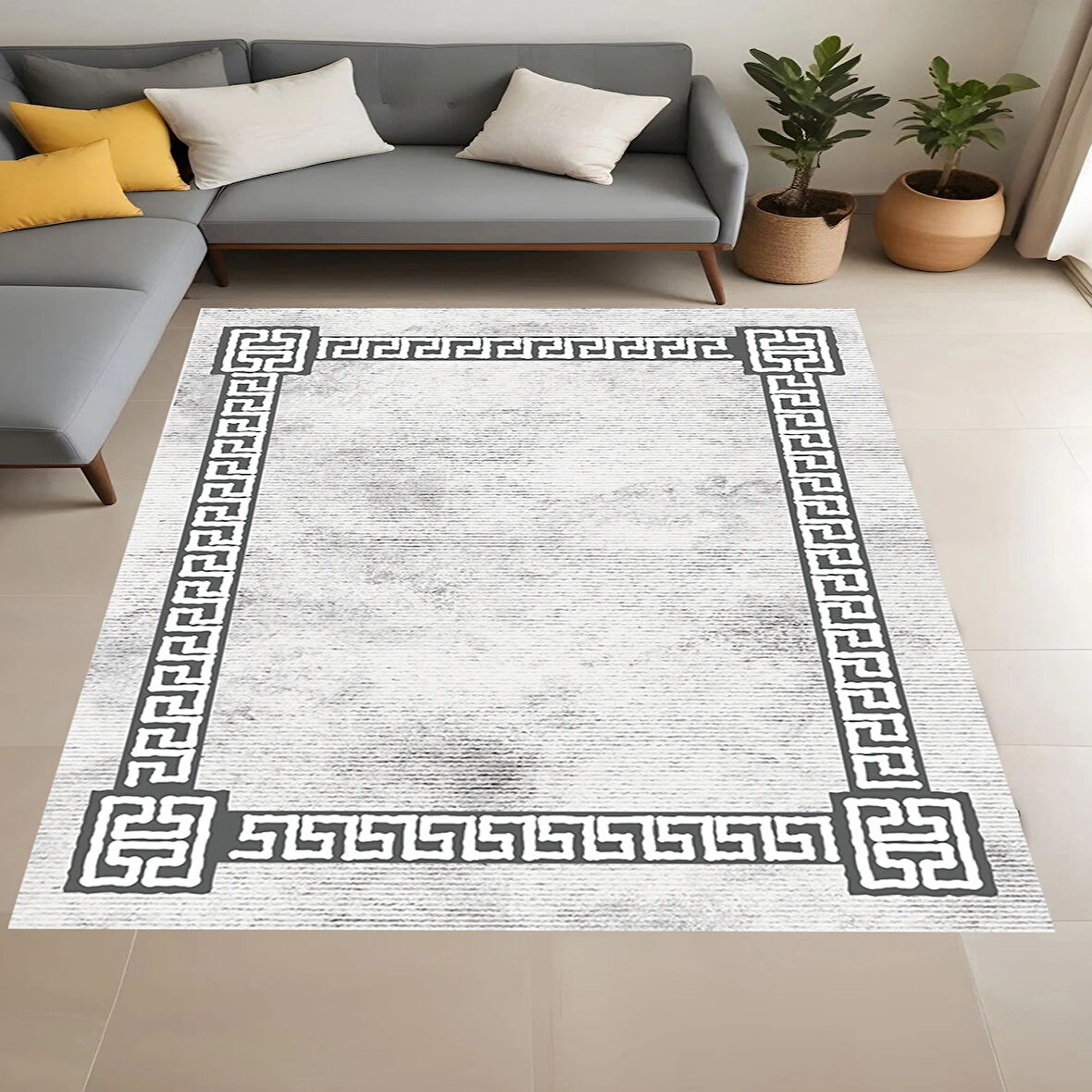 Eliana Home Dijital Baskı Yıkanabilir Kaymaz Taban Salon Halısı Ve Yolluk LNA0940-FNL175