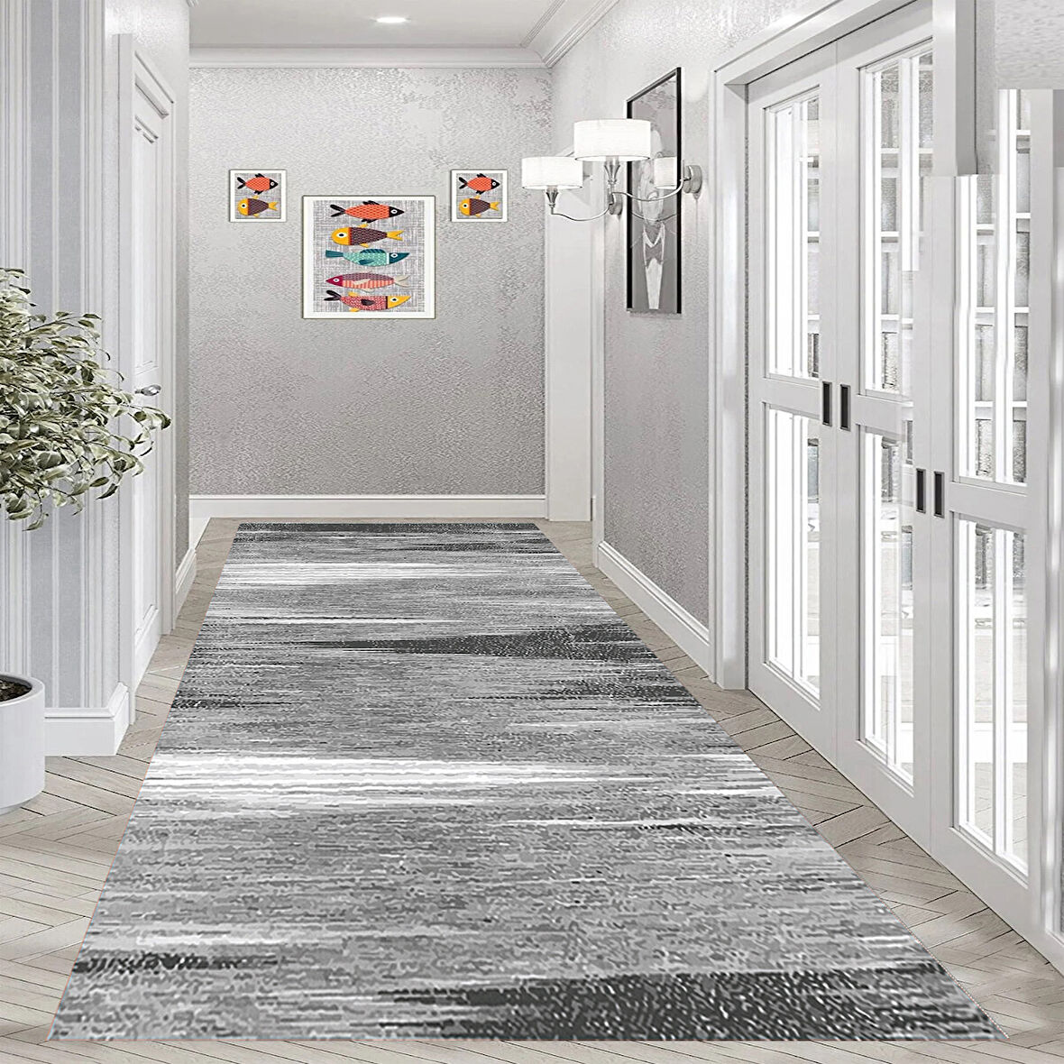 Eliana Home Dijital Baskı Yıkanabilir Kaymaz Taban Salon Halısı Ve Yolluk LNA0946-FNL181