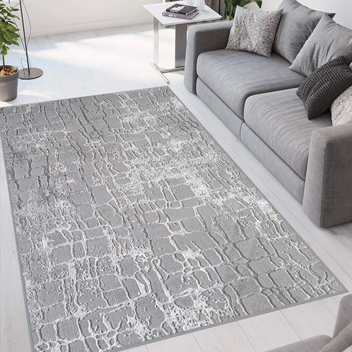 Dijital Baskı Yıkanabilir Kaymaz Taban Salon Halısı Ve Yolluk LNA1065