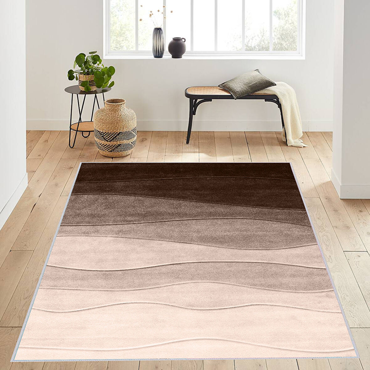 Dijital Baskı Yıkanabilir Kaymaz Taban Salon Halısı Ve Yolluk LNA1073